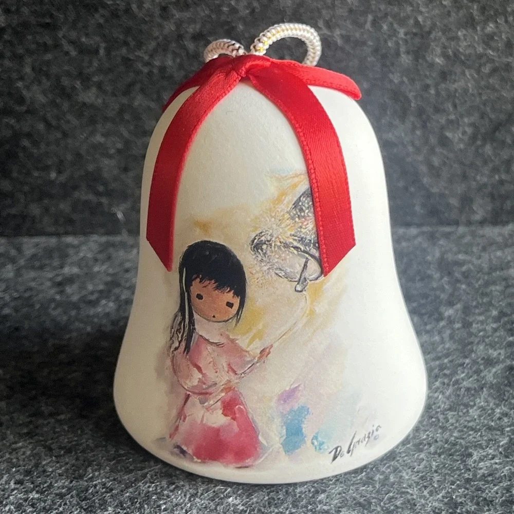 Vintage 2005 De Grazia Annual Limited Edition Ornament Christmas Bell SIGNED